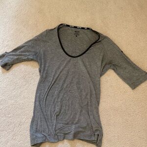 Gray Nike Pro Workout Top